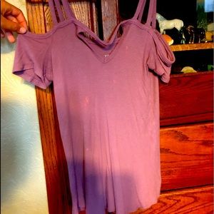 A soft And sexy off the shoulder tee